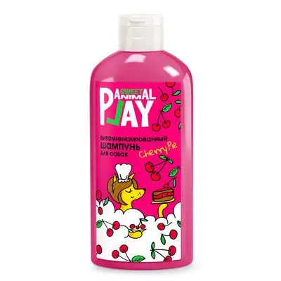 Купить animal play шампунь витаминизированный для собак и кошек, ВИШНЕВЫЙ ПАЙ