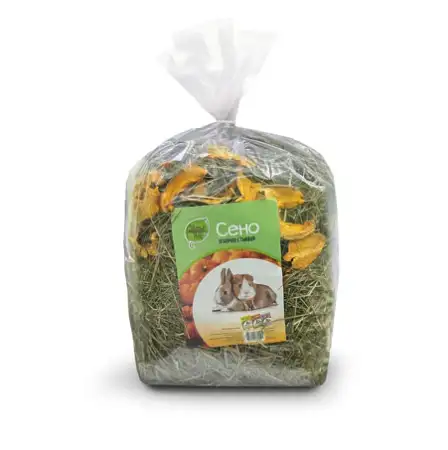 Купить Зверье Мое Сено луговое с тыквой для грызунов